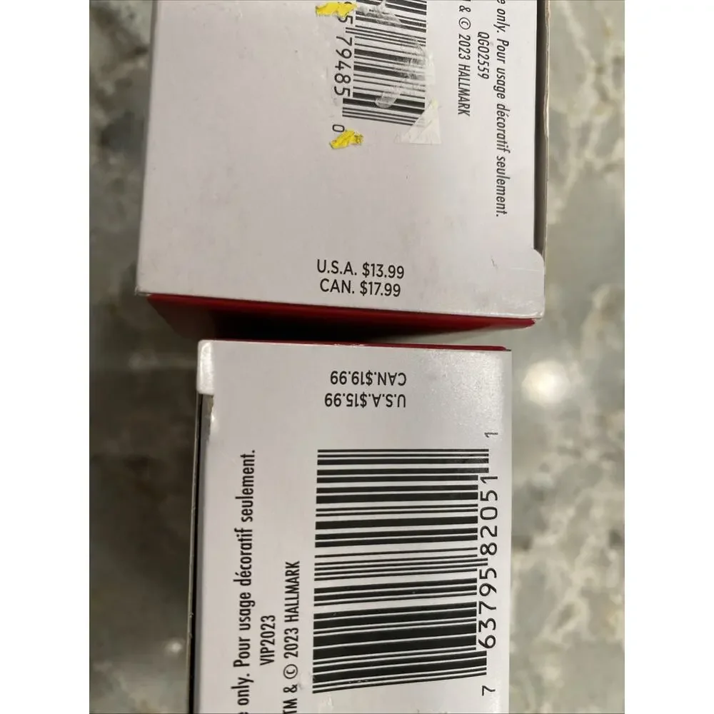 2023 Hallmark Great-Granddaughter Snowman Hot Cocoa Mug Christmas Ornament LOT - Picture 8 of 8